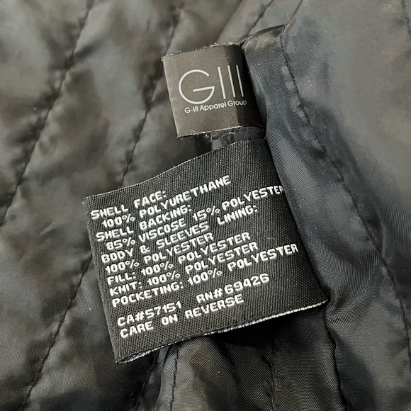 Wilsons Black Faux Leather BomberJacket. - Picture 10 of 15